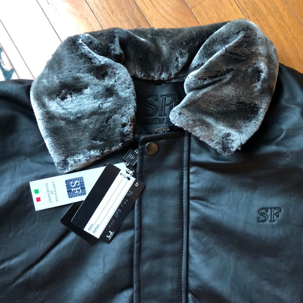 Men’s Italian leather jacket - Picture 2 of 4